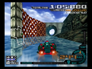 AeroGauge (Japan) (Kiosk Demo) In game screenshot